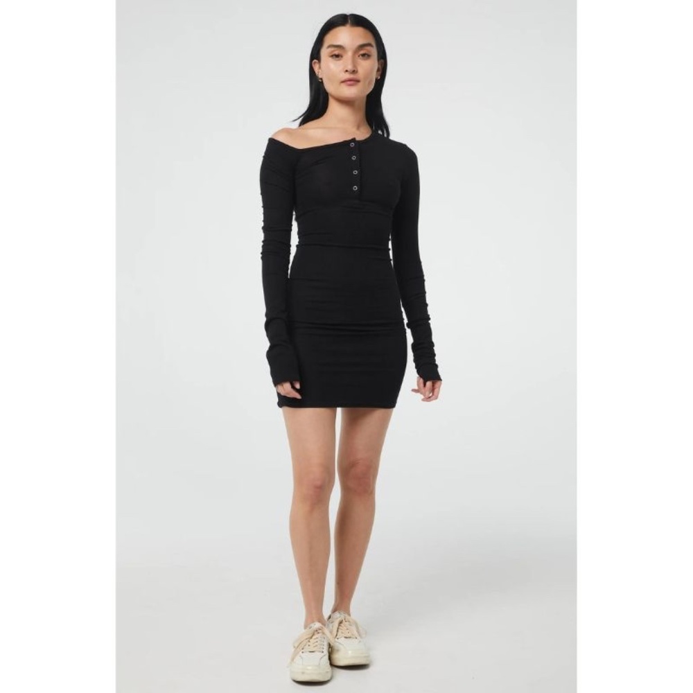 The Line By K Rori Ribbed Henley Dress
